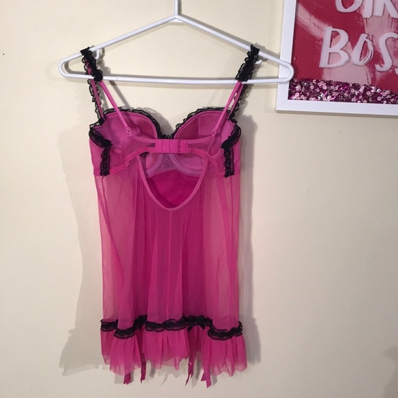 La Senza Sexy Babydoll Teddy with Garter straps - Picture 4 of 7